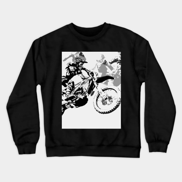 The Big Race - Motocross Racers Crewneck Sweatshirt by Highseller